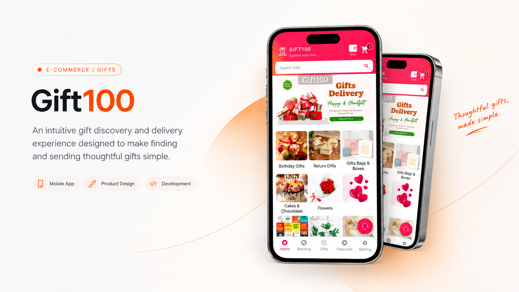 Gift100 mobile gifting application